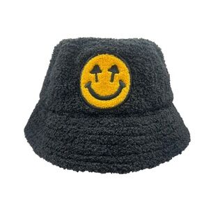 Happy Caps Black Sherpa Bucket Hat